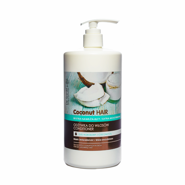 Conditioner with coconut oil for dry and brittle hair