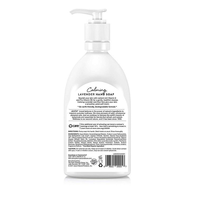 Hand soap with lavender
