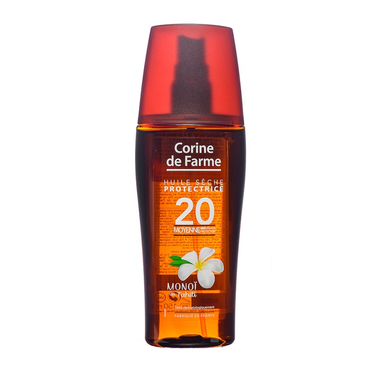 Protective dry oil body and hair SPF20