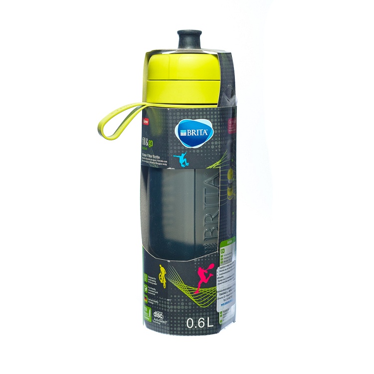 Water filter bottle lime