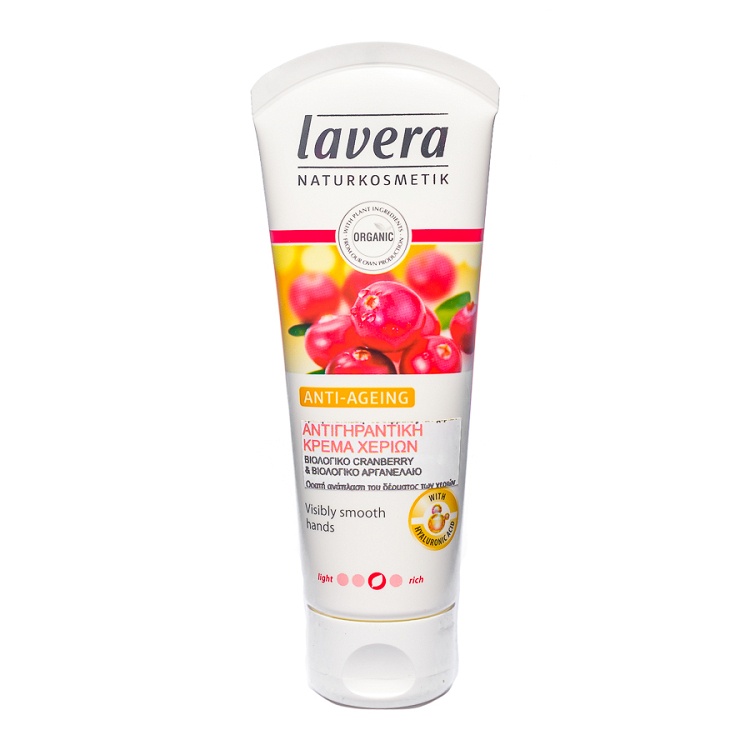 Anti-Ageing hand cream with organic cranberry and argan oil