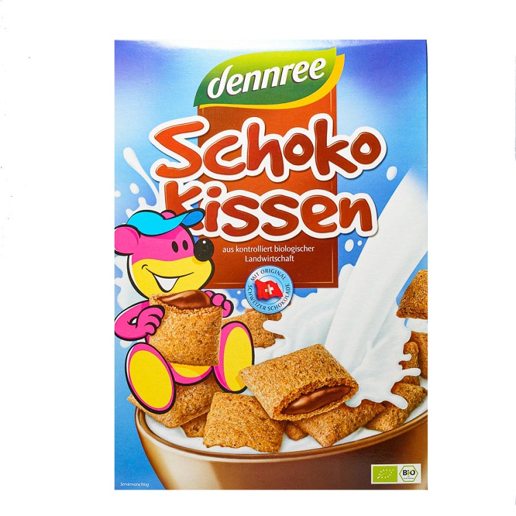Cereals with chocolate filling