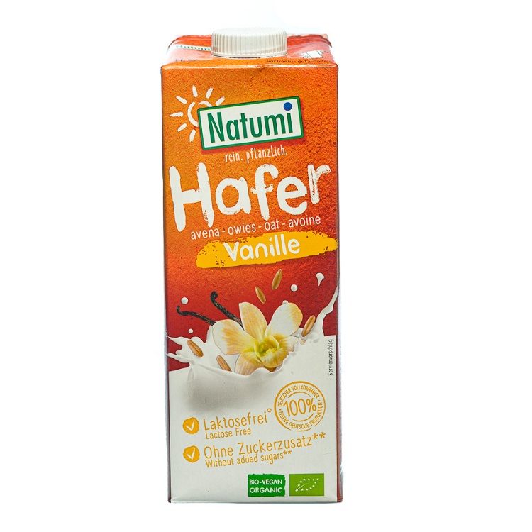 Plant based oat drink with vanilla