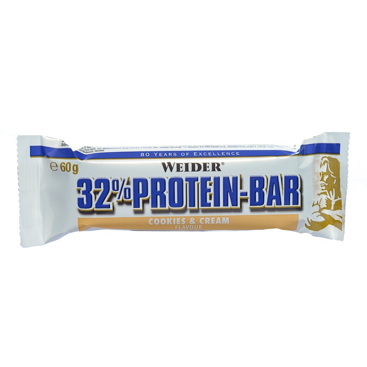 Protein bar with cookies-cream flavor