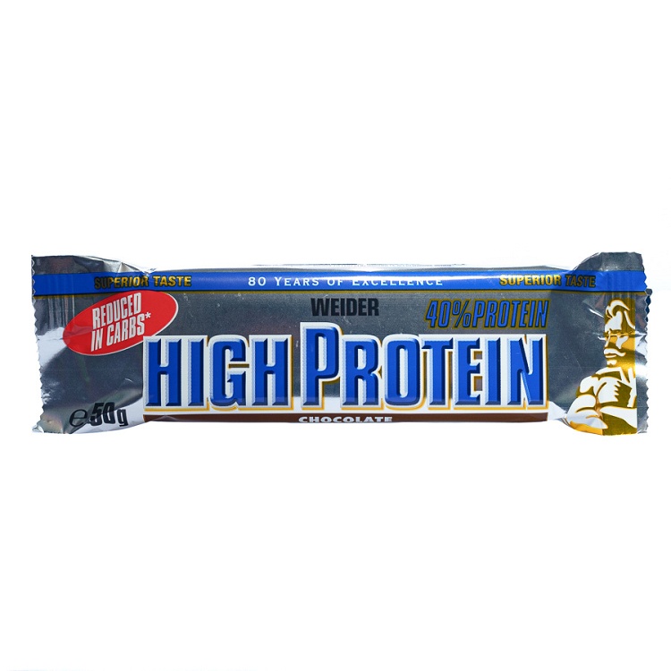 Protein bar with chocolate