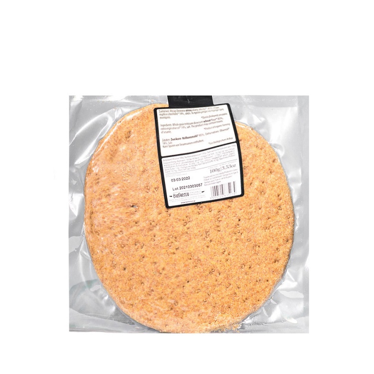 Unleavened emmer wheat cracker with extra virgin olive oil