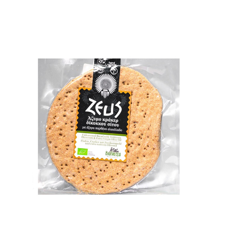 Unleavened Emmer Wheat Cracker with Extra Virgin Olive Oil