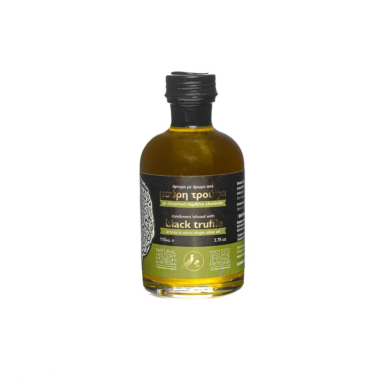Olive oil with black truffle flavor
