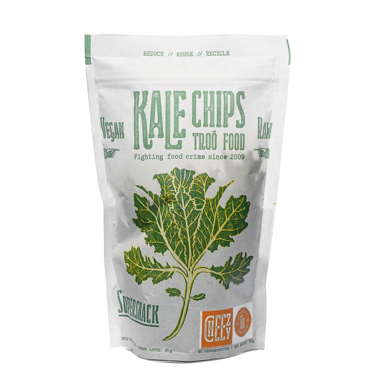 Kale chips with cheese flavor