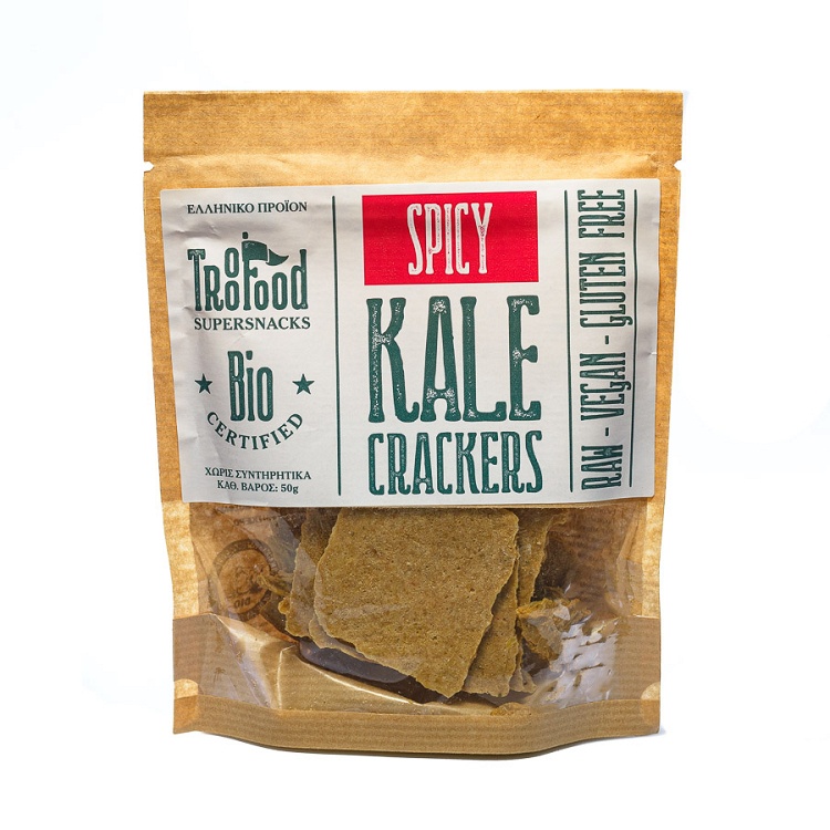 Spicy kale crackers