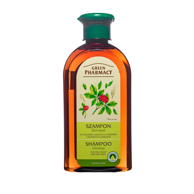 Shampoo with ginseng for oily hair and dry ends