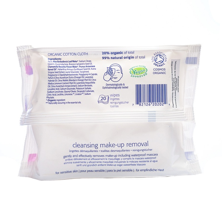 Make up removal wipes