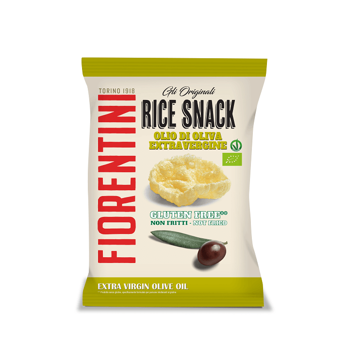 Rice snack with extra virgin olive oil