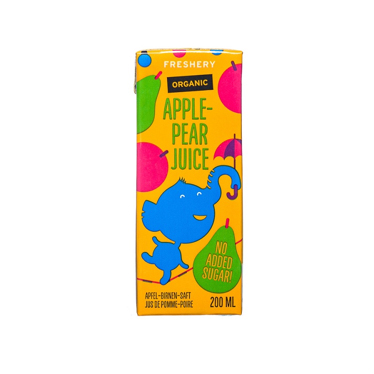 Apple–pear juice for children