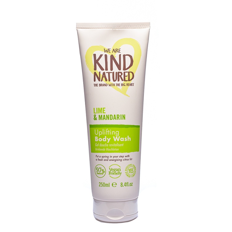 Body wash with lime and mandarin