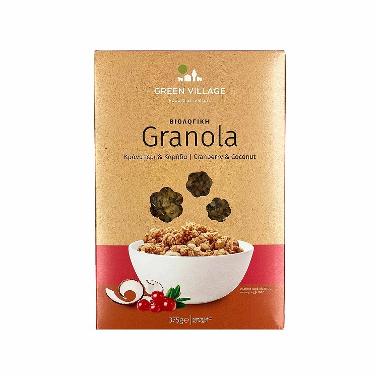 Granola with cranberry and coconut