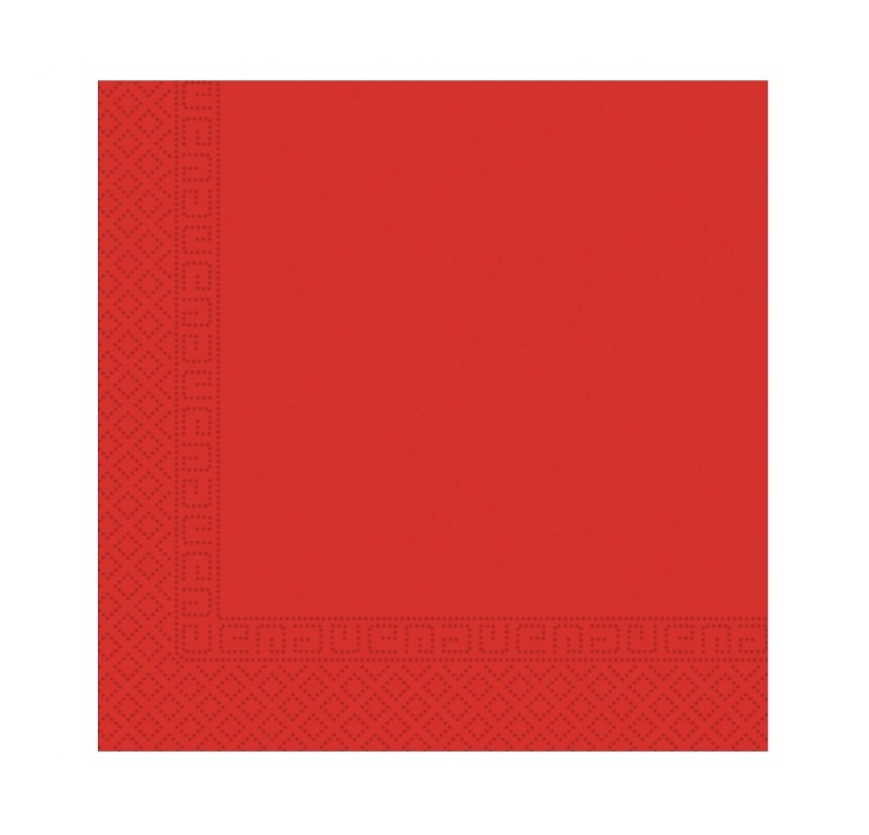 Red Three-Ply Paper Napkins