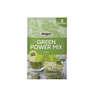 Organic Green Power Superfoods with Spirulina, Chlorella, Barley Grass and Wheatgrass