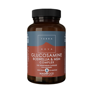 Food supplement with glucosamine, bowsellia & MSM complex 100 caps