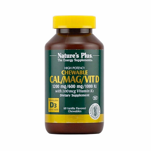 Cal/Mag/Vit D3 με Vitamin K2 60 μασώμενες ταμπλέτες Βανίλια