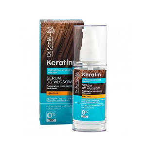 Keratin hair serum for dull and brittle hair