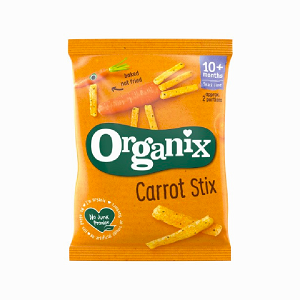 Corn snack with carrot