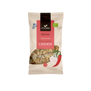 Organic Roasted Cashews with Chili and Garlic