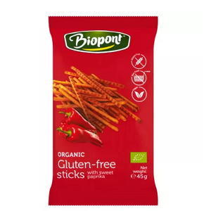 Organic Salty Sticks with Sweet Paprika - Gluten-Free