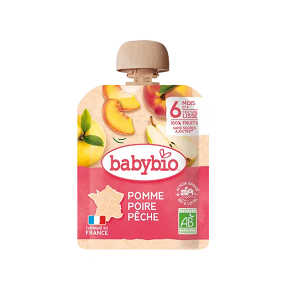 Organic Fruit Blend Apple–Peach–Pear 6+ Months, Gluten-Free, Dairy-Free and No Added Sugar