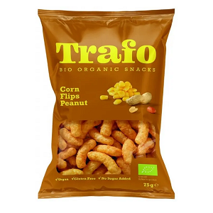 Organic Corn Puffs with Peanut Flavour – Gluten-Free