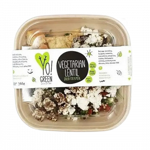 Vegetarian Salad with Lentils