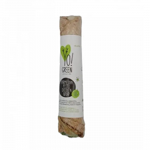 Wholegrain Arabic Pie with Caesar Salad, Parmesan, Pesto and Chicken