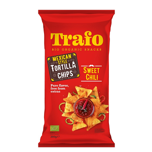 Organic Tortilla Chips with Sweet Chili Flavour