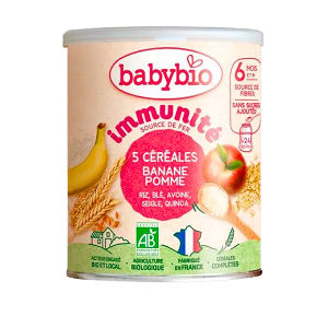 Organic Cereal Cream for the Immune System with Quinoa  and Fruits 6+ Months