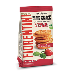 Organic Mini Corn Snacks with Tomato and Basil Gluten-Free