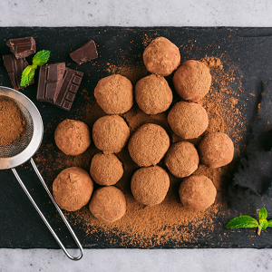 Organic Cocoa & Hazelnut Truffles (Sugar-Free)