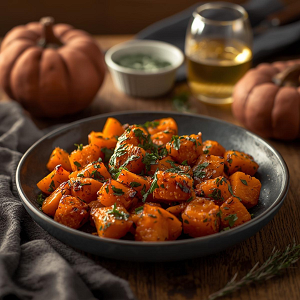 🍠 Hearty Roasted Organic Pumpkin & Organic Sweet Potato with Aromatic Herbs