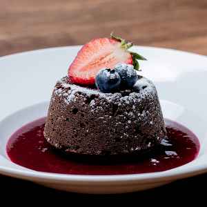 Chocolate Cake with Forest Fruits
