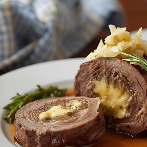 Stuffed Lamb Leg with Artichoke and Parmesan