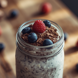 🍫 Cocoa Overnight Oats with Pumpkin Protein