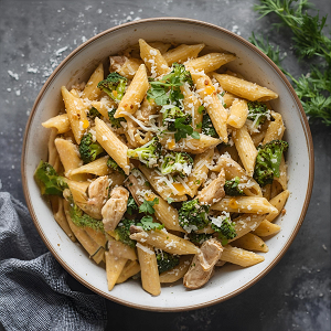 Wholegrain Pasta with Broccoli and Chicken
