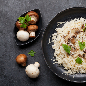 🍄 Wild Mushroom Risotto with Parmesan & Rosemary