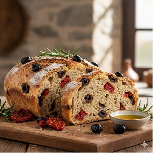 🍞 Olive Bread with Sun-Dried Tomatoes