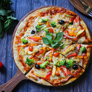 🍕 Vegan Pizza with Vegetables