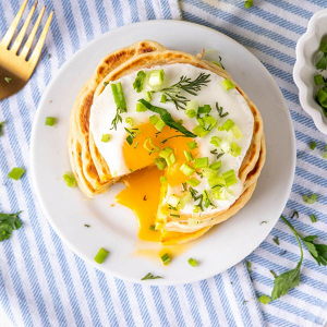 🥞 Savory pancakes stuffed with cheese and vegetables
