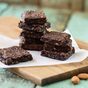Raw Brownies with Nuts