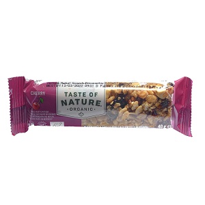 Bar with nuts and cherry