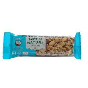Bar with nuts and coconut
