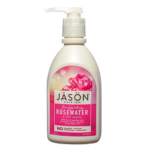 Body wash with rosewater