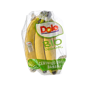 Organic DOLE bananas imported (packed)